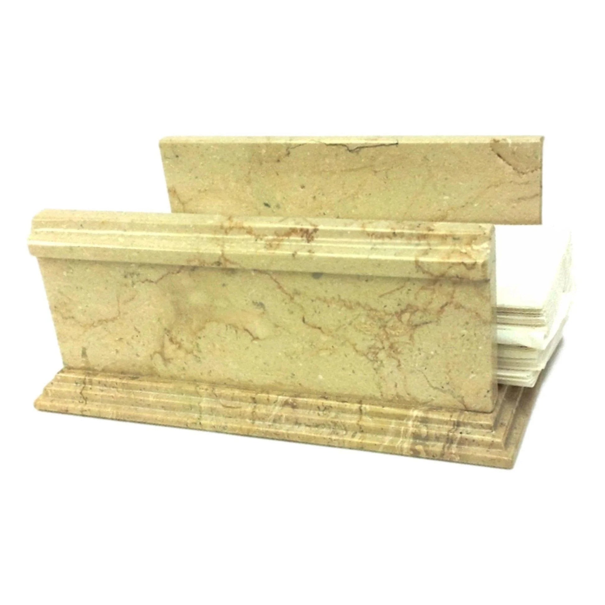 Hand Towel Holder of Sahara Beige Marble - PoshaBella