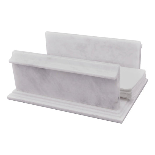 Hand Towel Holder of White Marble - PoshaBella