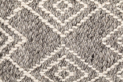 Handwoven Grey Diamond Pillow Covers - PoshaBella