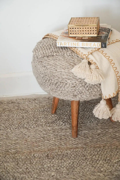 Handwoven Textured Rug - PoshaBella