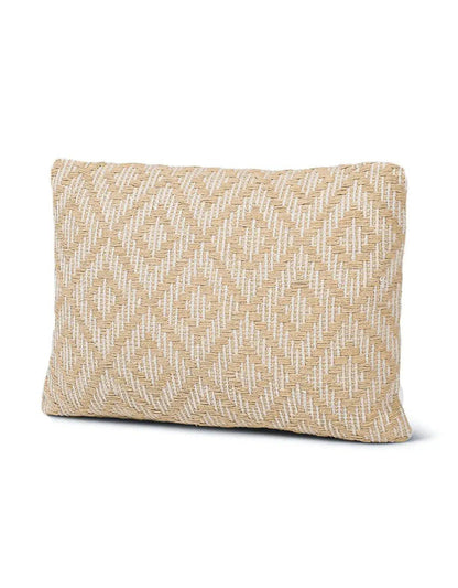 Handwoven Yellow Diamond Pillow Cover - PoshaBella