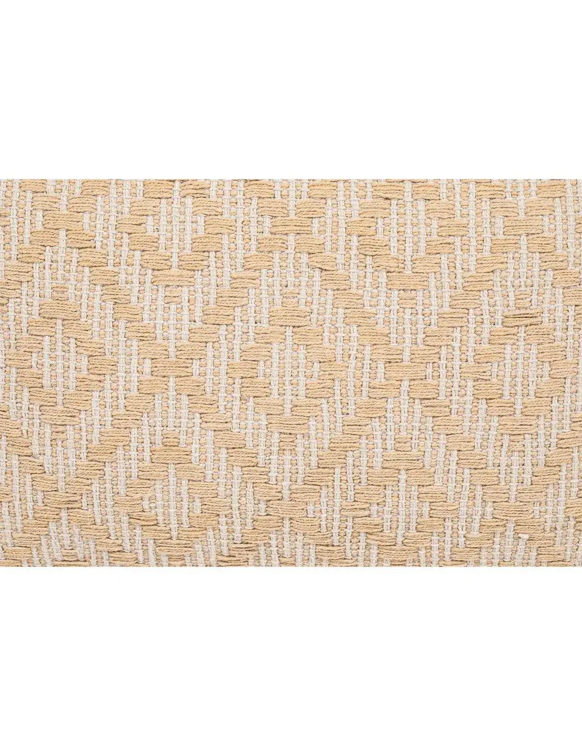 Handwoven Yellow Diamond Pillow Cover - PoshaBella
