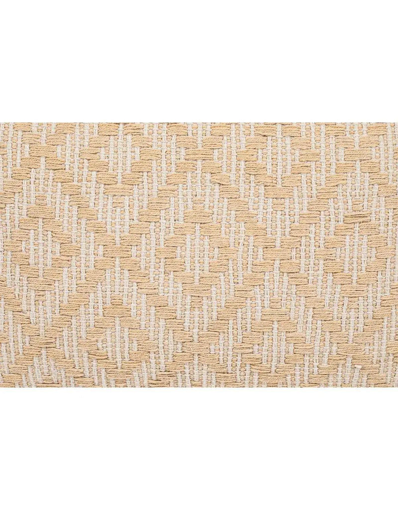 Handwoven Yellow Diamond Pillow Cover