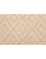 Handwoven Yellow Diamond Pillow Cover