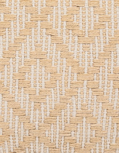 Handwoven Yellow Diamond Pillow Cover - PoshaBella