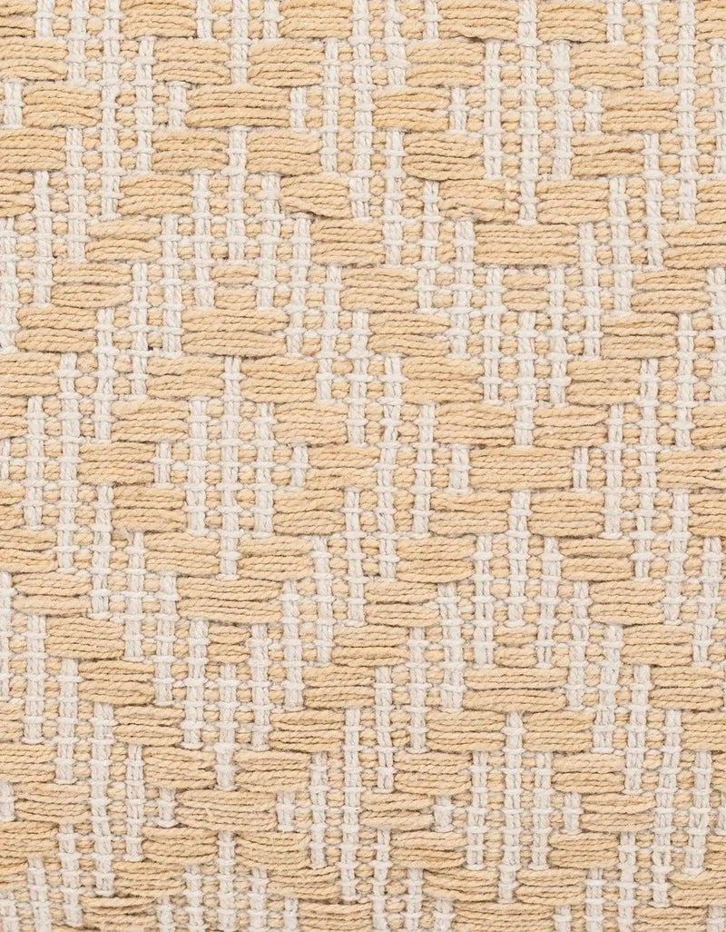 Handwoven Yellow Diamond Pillow Cover