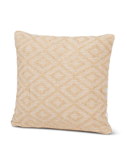 Handwoven Yellow Diamond Pillow Cover - PoshaBella