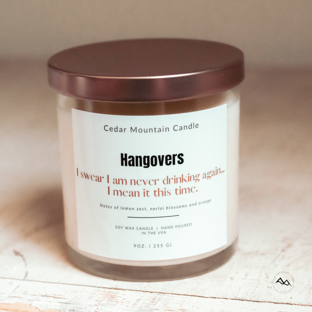 I Swear I am Never Drinking Again. I Mean it This Time. - 9 oz Soy Candle - PoshaBella