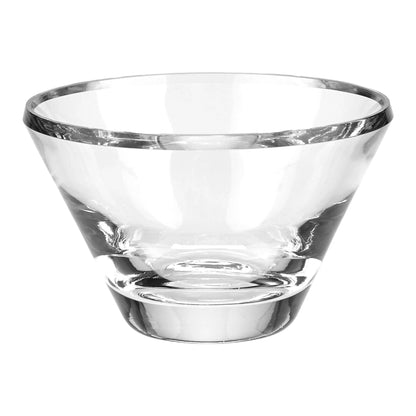 Heavy Clear Crystal 8-inch Trillian Beveled Bowl - PoshaBella