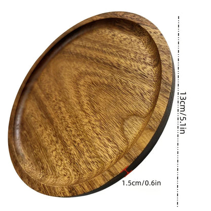 High-End Wooden Trays, Plum Blossom-Shaped Acacia Wood Trays, Creative Breakfast Trays, Suitable for Holding Cheese, Bread, Desserts, And Coffee, Perfect for Use in Kitchens, Restaurants, Parties, And Wedding Venues