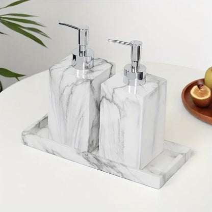 Hotel Bathroom Hand Sanitizer Refillable Bottle Simple and High-end Press Bottle Lotion Bottle Shampoo Shower Gel Empty Bottle