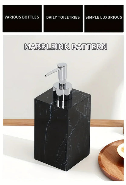 Hotel Bathroom Hand Sanitizer Refillable Bottle Simple and High-end Press Bottle Lotion Bottle Shampoo Shower Gel Empty Bottle