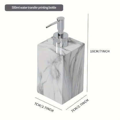 Hotel Bathroom Hand Sanitizer Refillable Bottle Simple and High-end Press Bottle Lotion Bottle Shampoo Shower Gel Empty Bottle