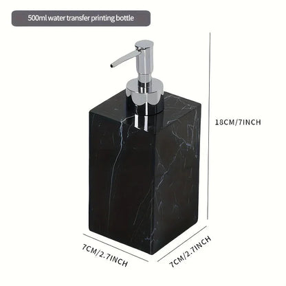 Hotel Bathroom Hand Sanitizer Refillable Bottle Simple and High-end Press Bottle Lotion Bottle Shampoo Shower Gel Empty Bottle