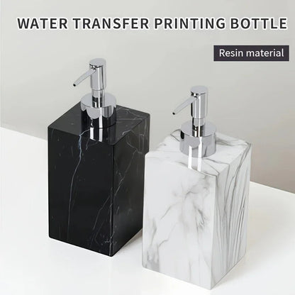 Hotel Bathroom Hand Sanitizer Refillable Bottle Simple and High-end Press Bottle Lotion Bottle Shampoo Shower Gel Empty Bottle