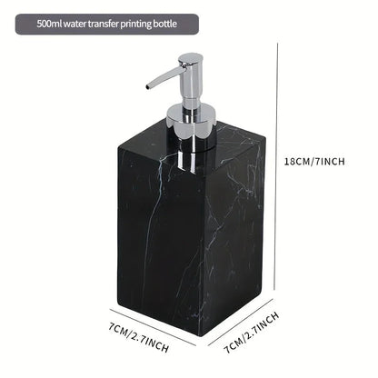 Hotel Bathroom Hand Sanitizer Refillable Bottle Simple and High-end Press Bottle Lotion Bottle Shampoo Shower Gel Empty Bottle