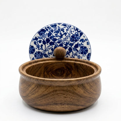 House of Avana Small Mango Wood Chapati Box