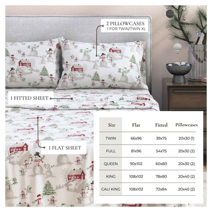 4-Piece Turkish Cotton Flannel Sheet - Stratton Collection