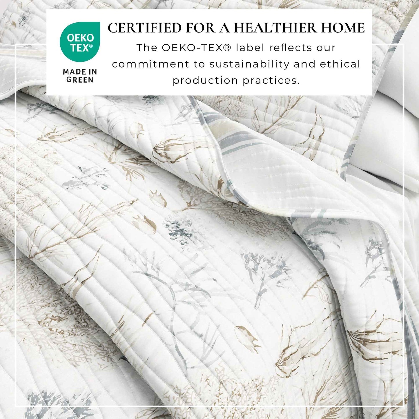Coral Sea Maze Coastal Quilt Set - Newcomb Collection