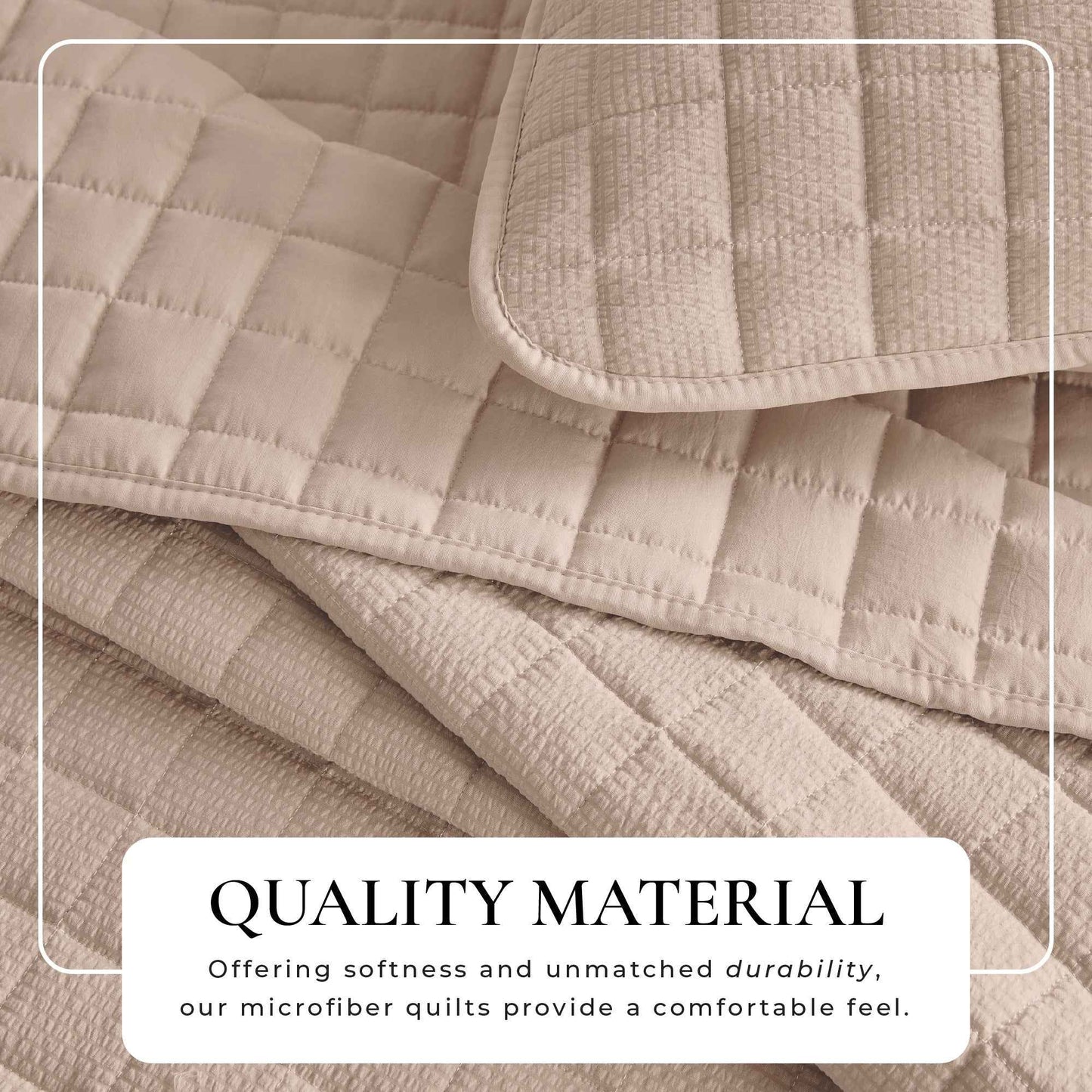 Box-Stitched Seersucker Quilt Set - Seersucker Collection