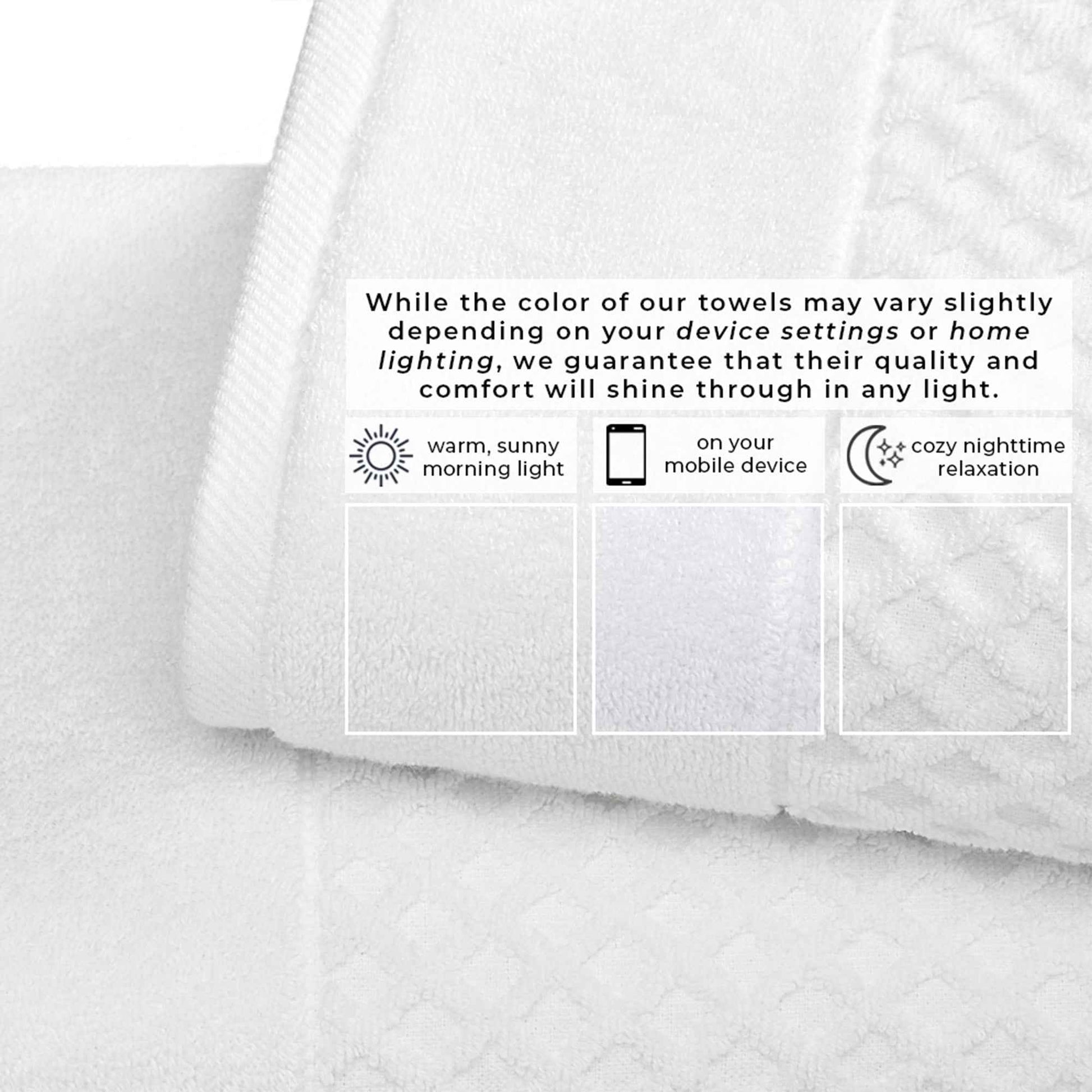 Cotton Diamond Waffle Weave Bath Towel Set - Grayson Collection