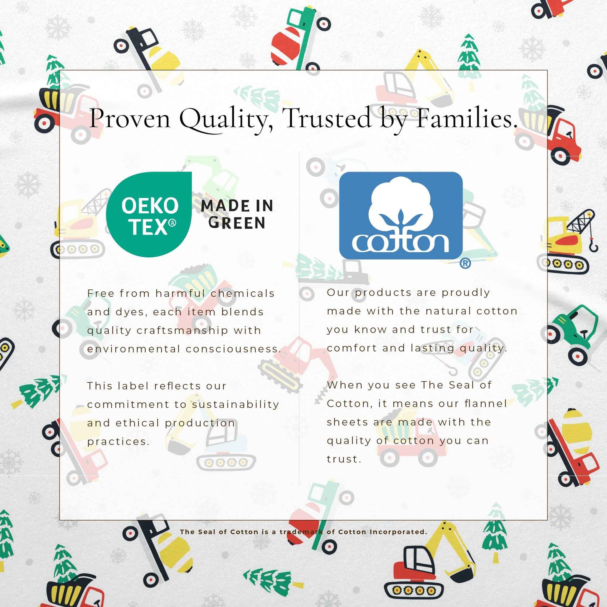 4-Piece Turkish Cotton Christmas Flannel Sheet - Whittaker Collection