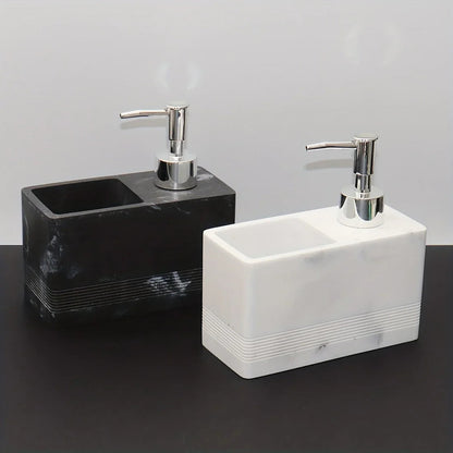 Kitchen Multi-Functional Cleaner Soap Dispenser, Manual Press Pump for Dish Soap and Sponge Storage, Dish Soap Dispenser, Dish Soap Dispenser with Sponge