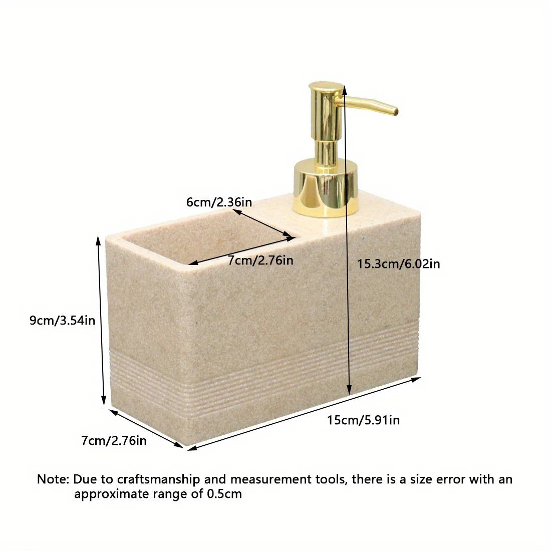 Kitchen Multi-Functional Cleaner Soap Dispenser, Manual Press Pump for Dish Soap and Sponge Storage, Dish Soap Dispenser, Dish Soap Dispenser with Sponge