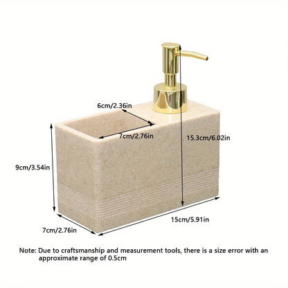 Kitchen Multi-Functional Cleaner Soap Dispenser, Manual Press Pump for Dish Soap and Sponge Storage, Dish Soap Dispenser, Dish Soap Dispenser with Sponge