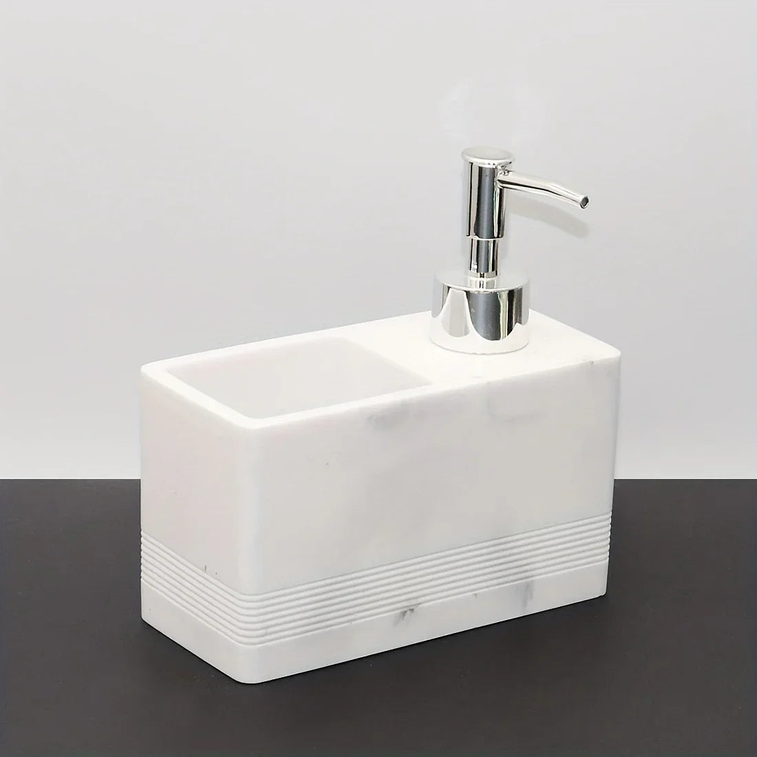Kitchen Multi-Functional Cleaner Soap Dispenser, Manual Press Pump for Dish Soap and Sponge Storage, Dish Soap Dispenser, Dish Soap Dispenser with Sponge