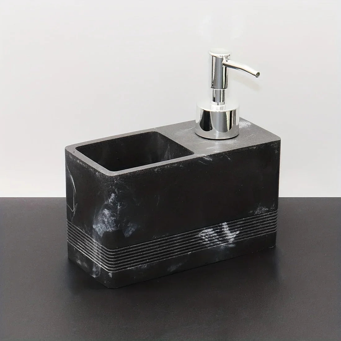 Kitchen Multi-Functional Cleaner Soap Dispenser, Manual Press Pump for Dish Soap and Sponge Storage, Dish Soap Dispenser, Dish Soap Dispenser with Sponge