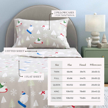 4-Piece Turkish Cotton Flannel Sheet - Stratton Collection
