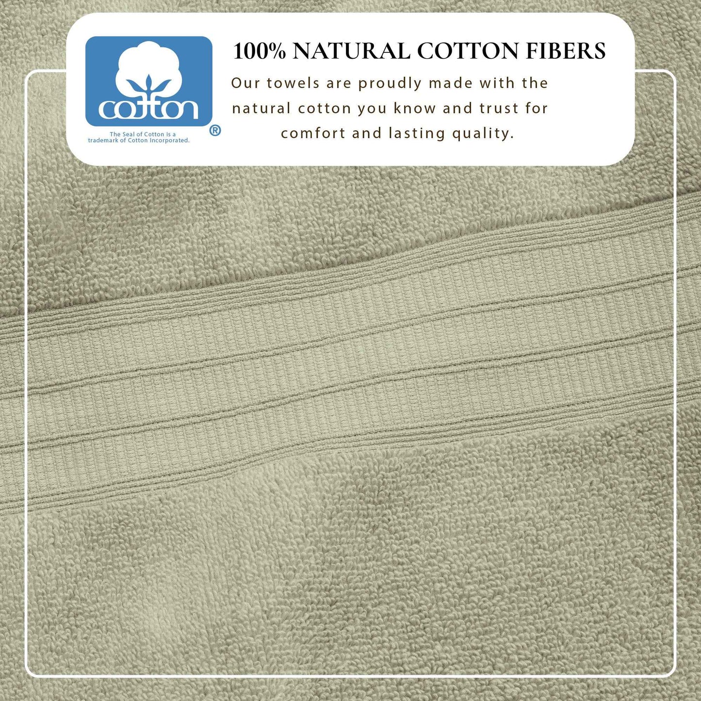 100% Cotton Premium Bath Towel Set - Chiara Collection