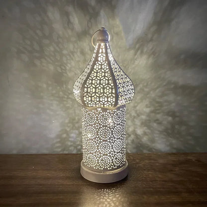 Lantern - LED Gold Wrought Iron