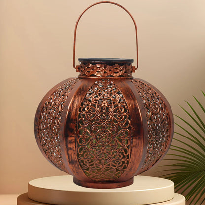 Lantern - Solar Iron Moroccan Large