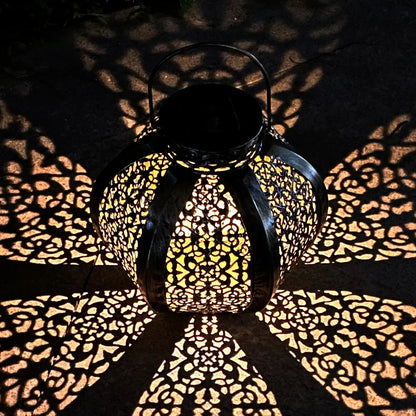 Lantern - Solar Iron Moroccan Large