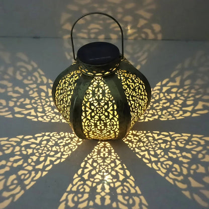 Lantern - Solar Iron Moroccan Large