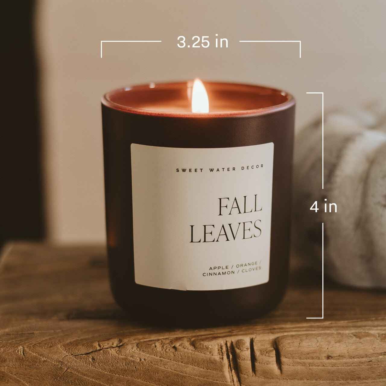 Driftwood and Mahogany Soy Candle - Brown Matte Jar - 15 oz