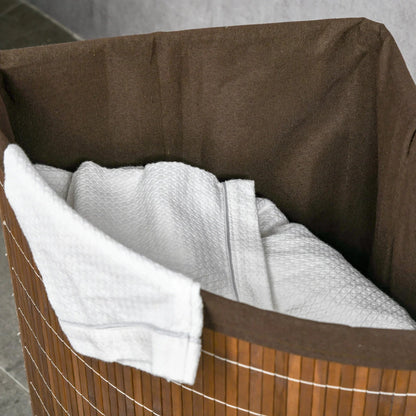 Laundry Basket - Removable Brown 38x38x57cm