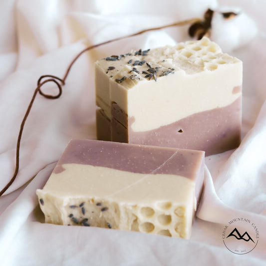 All Natural Cold Process Handmade Bar Soap - Lavender - PoshaBella