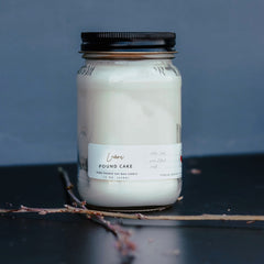 13 oz Mason Jar Soy Candle - Lemon Pound Cake