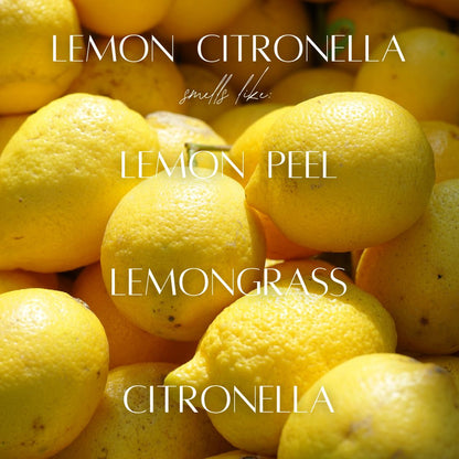 13 oz Mason Jar Soy Candle - Lemon Citronella - PoshaBella