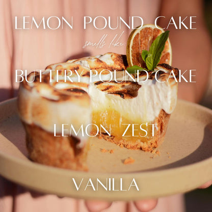6.5 oz Mason Jar Soy Candle - Lemon Pound Cake - PoshaBella