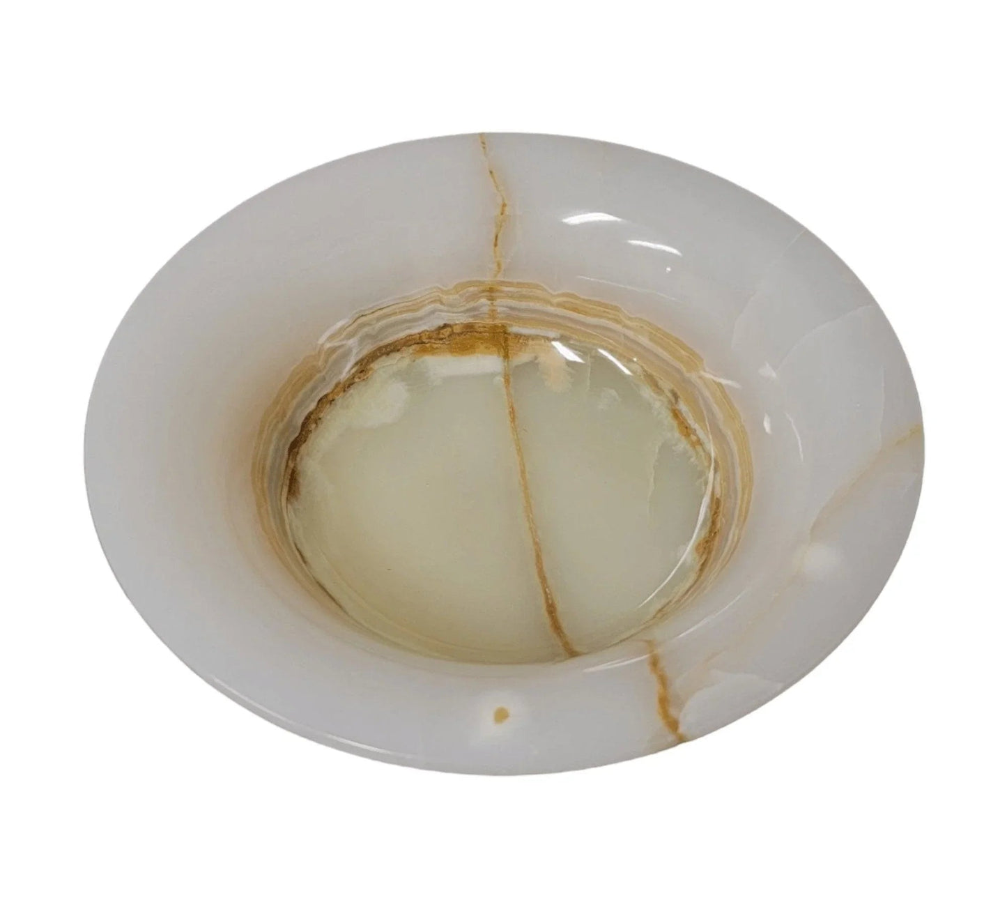 Light Green Onyx 12-inch Decorative Bowl - PoshaBella
