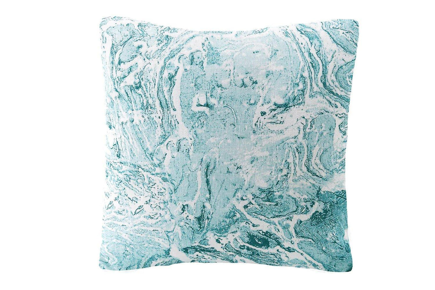 Linen Pillow Covers in Handcrafted Marble Print - PoshaBella