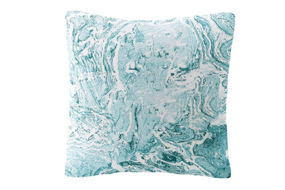 Linen Pillow Covers in Handcrafted Marble Print - PoshaBella