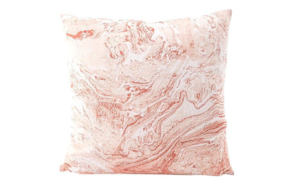 Linen Pillow Covers in Handcrafted Marble Print - PoshaBella