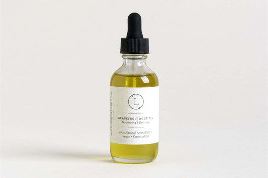 Natural Grapefruit Body Oil – Moisturizing Bath & Massage Oil