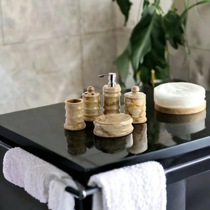 Luxury Bathroom Sets of Sahara Beige Marble in Bengal Collection - PoshaBella