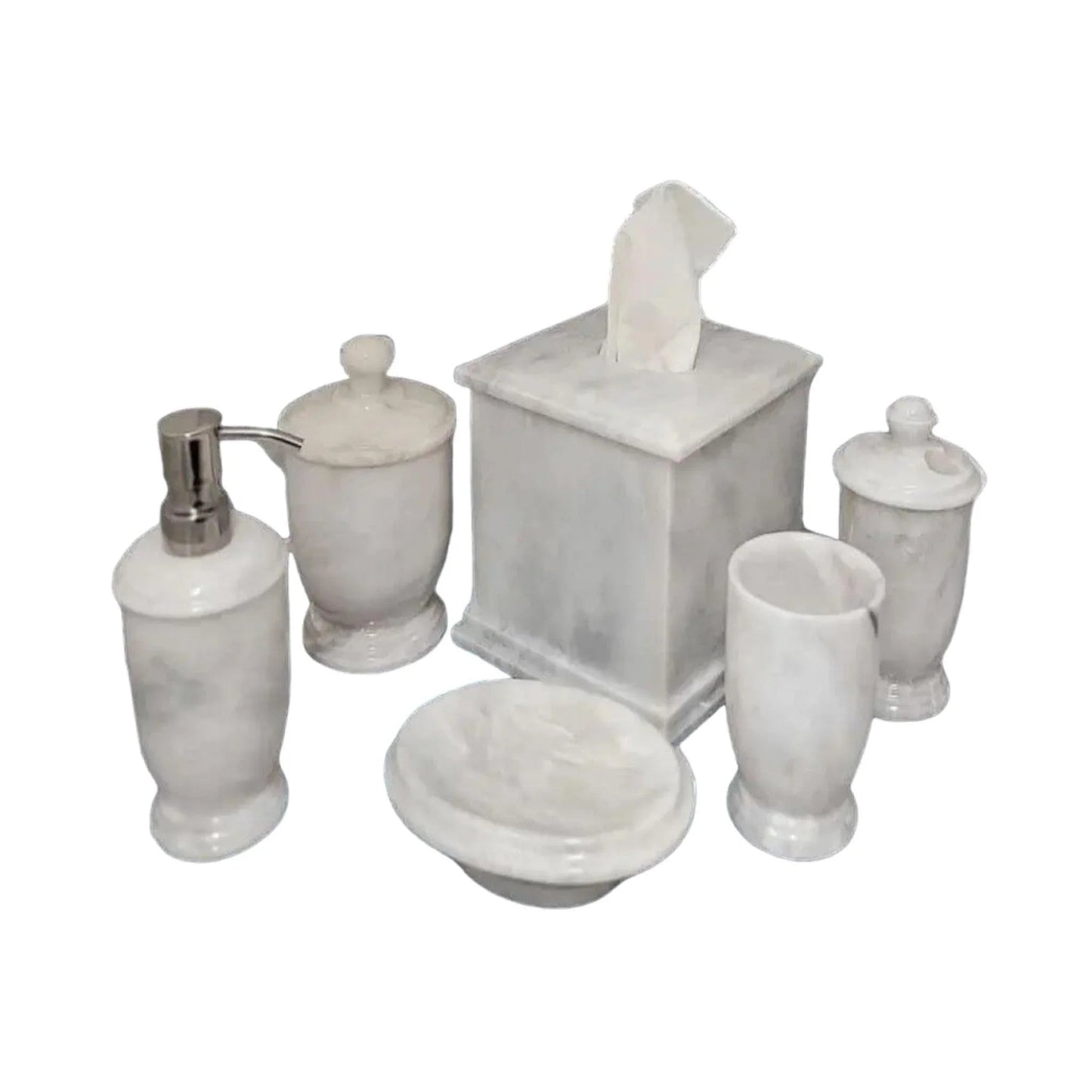 Luxury White Marble Bathroom Set - PoshaBella